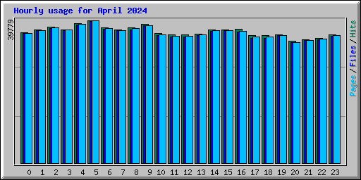 Hourly usage for April 2024