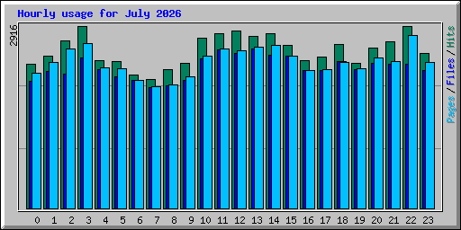 Hourly usage for July 2026